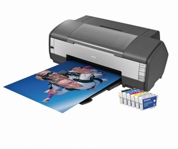 Máy in Epson 1390 + Bộ Tiếp Mực Ngoài